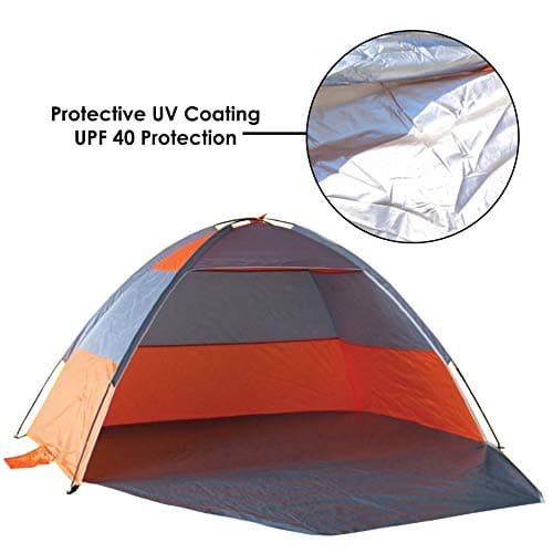 Nalu Beach Shelter Tent | 2-3 Person | Aluminium Frame Sun Protection | Outdoor Tent — view 2