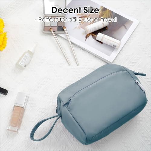 Narwey Makeup Bag, Travel Toiletry Bag, Wide-Open Wash Bag for Women — view 6