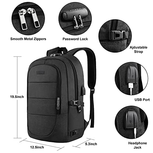 VSNOON Anti-Theft Laptop Backpack, 15.6-17.3 inch Business Laptop Bag — view 4