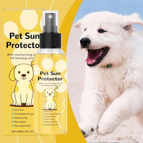 Pet Sun Protector, Dog Sunscreen Spray SPF 30, Pets Moisturizing Sunblock, Hydrating, Non-Greasy Formula, with V Itamin E and Olive Oil, No Zinc Oxide Safe for All Dogs and Cats — view 2