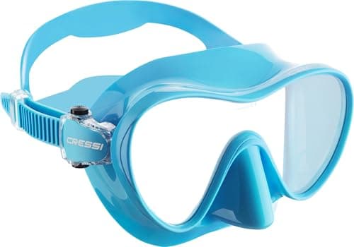 Cressi F1 Small Mask Turquoise - Frameless Soft Silicone Mask for Snorkelling and Diving, Turquoise, One Size, Youth Unisex — view 2