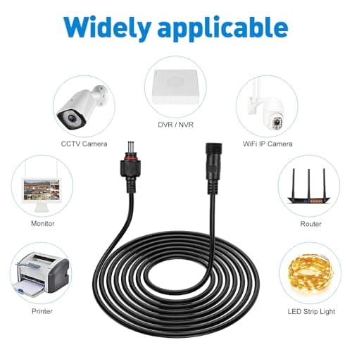 Veemoon 5 Meters Solar Extension Cable for Dc Power Supply Equipment Universal Copper Silicone Wire Suitable for Solar Cells Professional — view 5