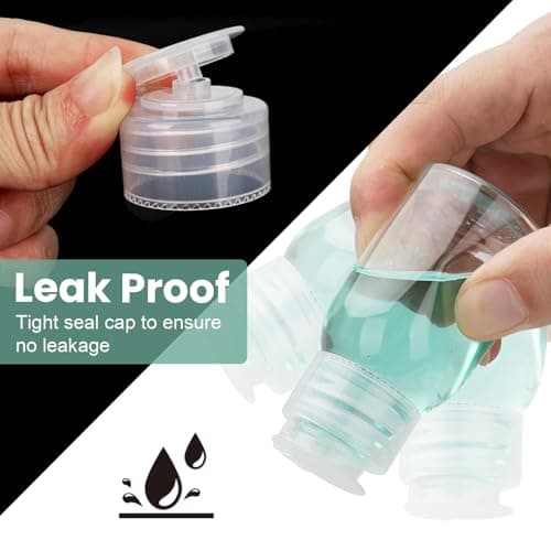 Decorniqu Travel Bottles for Toiletries 6 Pack 65ml Leak Proof Containers — view 4