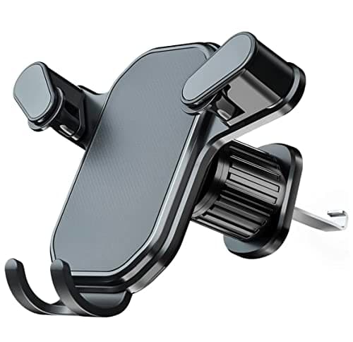 Orco Gravity Car Phone Holder - Upgraded Hook Clip Air Vent Mount with One-Button Quick Release & 360° Rotation - Stable Hands-Free Cradle for iPhone 16/15/14 Pro Max, Samsung S24/S23, 4.0-6.7" Phones