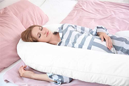 Hometex 12ft U Shaped Pillow & Case (White) - Pregnancy Maternity Support — view 2