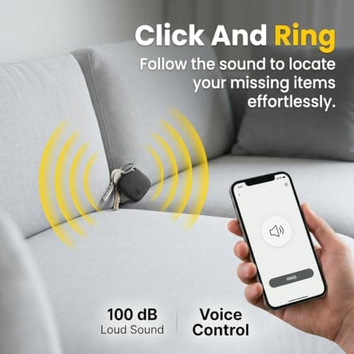 4Pcs Tracker Tags Compatible with Apple and Android — view 3