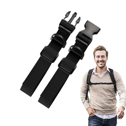 Adjustable Chest Strap for Backpack with Quick Release - Support Strap for Children and Adults | for Hiking, Mountaineering, Camping, Travel Bags and Trekking Backpacks