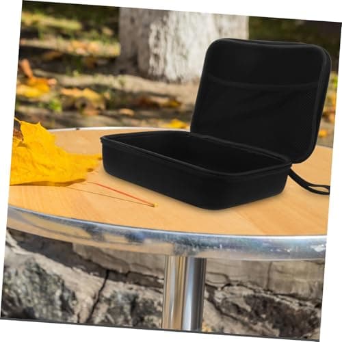 MUELODSIC Portable Eva Storage Bag for Earbuds and Data Cables Travel Case Organizer for Headphones USB Adapters Gym Use Black — view 6