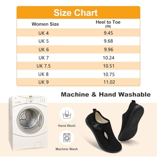JIASUQI Slippers for Women Wide Diabetic Shoes Adjustable Arthritis Edema House Shoes Indoor Outdoor Breathable Slippers(BlackFlower 38,Size 5) — view 5