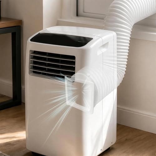 Portable Air Conditioner Exhaust Hose Adapter, 15cm/5.9in Square to Round Window Coupler Connector for Air Conditioner, with Strong Nano Tape & Travel Storage Pouch for Accessories (White#02) — view 6