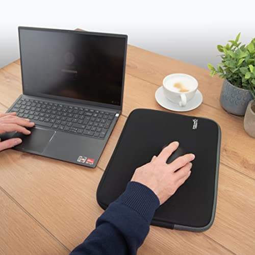 Rapesco 1694 Laptop Sleeve with Antibacterial Protection, 15.6”, Black — view 5