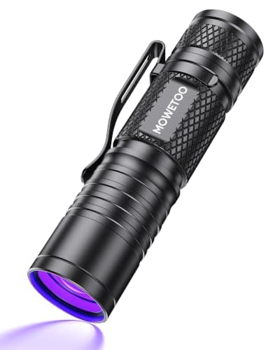 MOWETOO UV Torch Rechargeable, 395nm Zoomable LED Black Light Flashligt