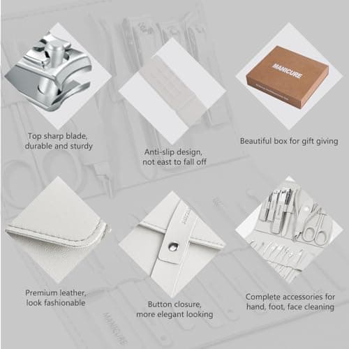 Manicure Set Professional Nail Clippers Pedicure Kit 16pcs — view 5