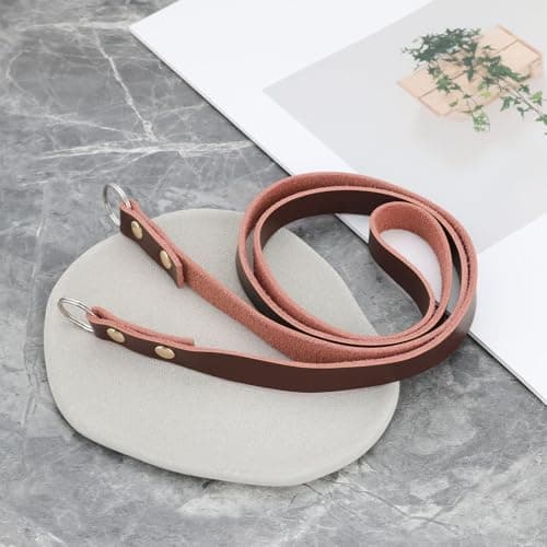 EMSea Camera Genuine Leather Shoulder Strap Camera Neck Strap Length 100cm Width 1.3cm Compatible with Fuji x100 X-T20 series Compatible with Sony RX100 & a6000 series, Brown — view 6