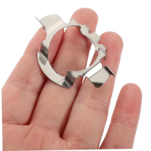 ELAYARD 2pcs LED Bulb Base Retainer Clips for Car Head Lights, Sturdy Iron Material, Silver Colour, Not Easy to Deform or Break, Suitable for LED Headlight Bulbs — view 6