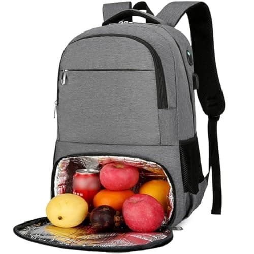 YYKSYDPT Laptop Lunch Backpack, Insulated Cooler Backpack for Men Women