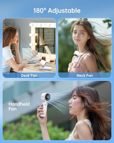 Bearwind Portable Handheld Turbo Fan, 5-Speed High Airflow, 4000mAh Battery — view 4