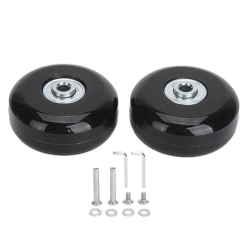 2Pcs Luggage Replacement Wheels with Rubber Universal Swivel Casters — view 6
