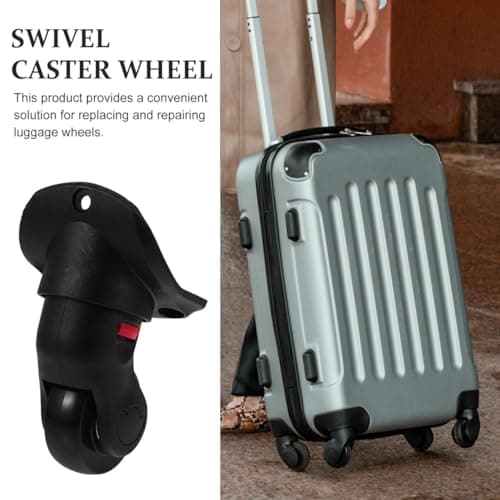 OATIPHO Luggage Replacement Wheels Pair with Durable Bearings Removable Universal Swivel Caster for Smooth Suitcase Mobility and Easy Travel Repair — view 2