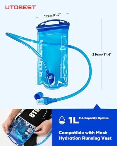 UTOBEST Hydration Bladder 1L Water Bladder for Hiking Backpack — view 6