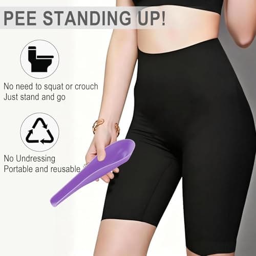 Quixotical Female Urination Device 3 Pack, Reusable PP Female Urinal Funnel, Portable Urinal for Women, Wild Camping Essentials, Festival Accessories, Car & Travel Essentials — view 5
