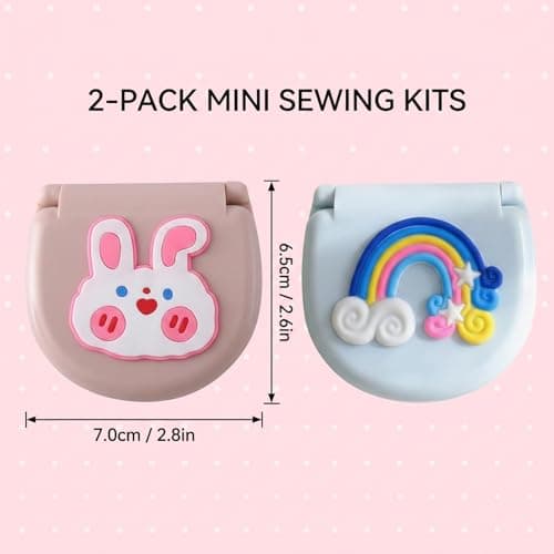 2-Piece Mini Travel Sewing Kit, Small Emergency Mending Supplies — view 2