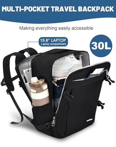 MOCOCITO Ryanair Cabin bags 40x30x20 Travel Backpack Expandable 40x30x20 to 40x30x25, 24L to 30L Carry On Weekend Trips & Air Tryanair Under Seat Suitable for Ryanair, Wizz Air, Easyjet, Vueling — view 4