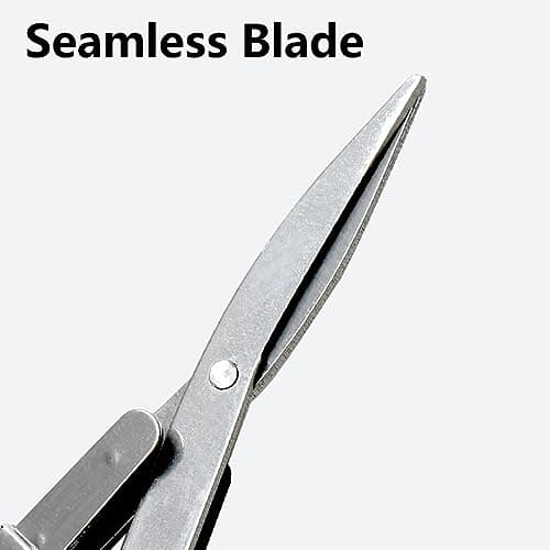 Rose Gold Stainless Steel Folding Scissor in Figure 8 Shape Multifunctional Glasses-Shaped Fishing Shear for Home and Travel — view 4