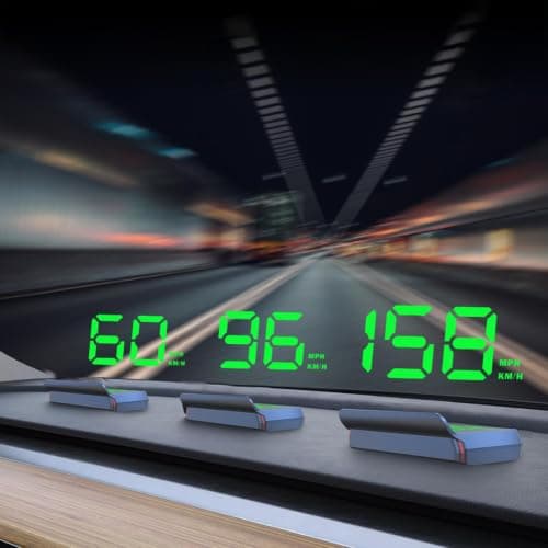 Car Heads up Display with Digital Odometer and HUD Projection Function — view 3