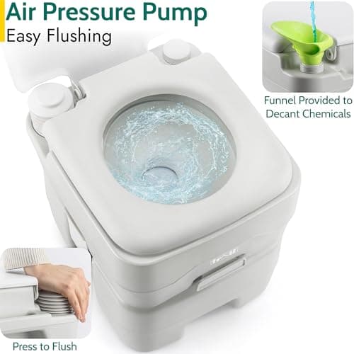 Trail Portable Camping Toilet, 20L Waste Tank — view 4