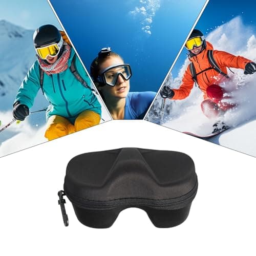Ski Goggle Case, EVA Extra Large Sports Storage Holder, Water Resistant Ski Snowboard Goggles Box For Ski Sunglasses Sports Glasses Goggles — view 4