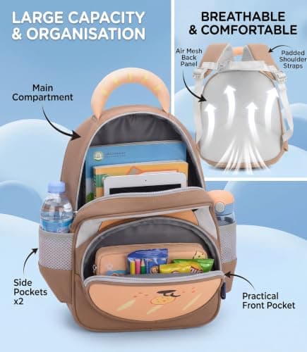 Toddler Backpack Lightweight Neoprene Nursery Rucksack for Boys Girls — view 3