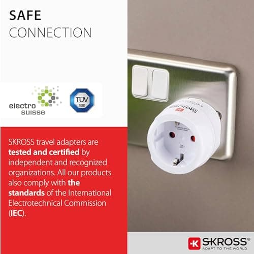SKROSS Europe to UK Travel Adapter — view 6