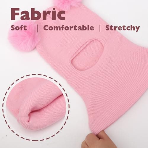 DRESHOW Kids Winter Warm Hat Scarf Baby Earflap Beanies Hood Pom Pom Toddler Hat Windproof Balaclava Kids 1-6 Years — view 6