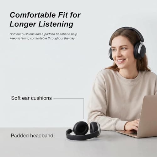 VoKinroad Wireless Over-Ear Headphones with Dual-Feed ANC — view 6
