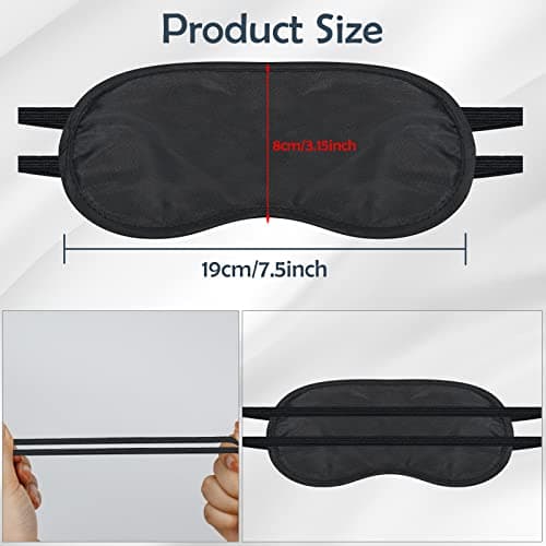 40 Pack Sleep Eye Mask for Men Women Kids, Individual Pack Sleeping Blindfold Eye Shade Cover for Travel, Plane, Hotel, Party — view 6