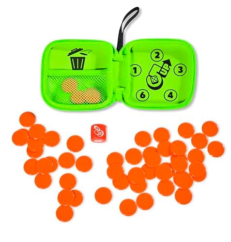 TOMY Games 5 Up - Addictive Travel Game - Fun Family Game for Kids and Adults - 2-4 Player - Push Your Luck Dice Games - For 5+ Year Olds - Family Trips and Birthday Gifts Idea