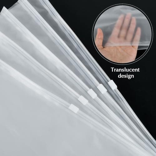 OctBird 40 PCS 50x40CM Frosted Concave Zip Pouches,Resealable Large Ziplock Bags - Packing & Organiser Bags for Clothes, Travel & Storage — view 6
