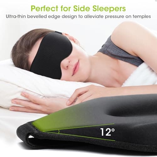 100% Blackout Sleep Mask for Women Men-Laitver Eye Mask for Side Sleeper — view 4