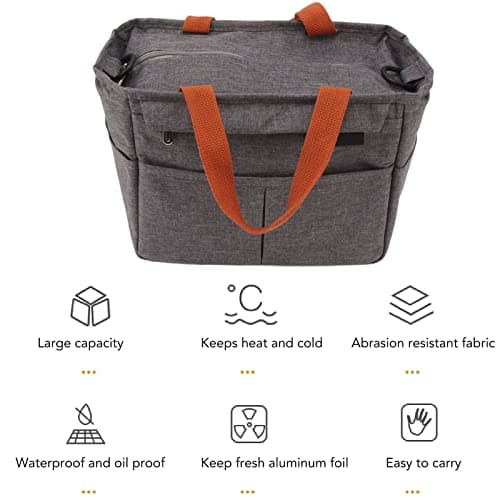 Xiuganpo Insulated Lunch Bag 15L Leakproof Cooler Tote with Adjustable — view 4