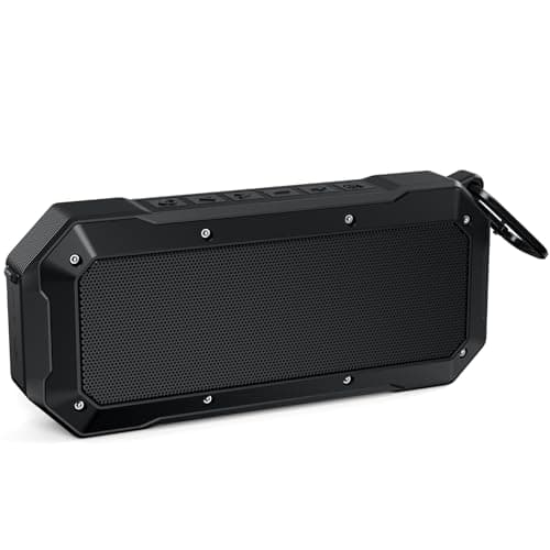 Magnetic Golf Cart Bluetooth Speaker, Portable Jobsite Speakers, Black