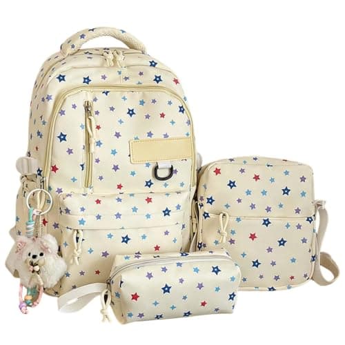 Travel Backpack 3-Piece Set Spacious Outdoor Student Daypack