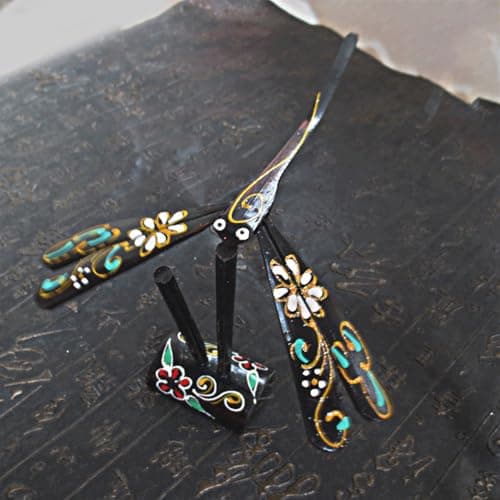 OSNIYAW Handcrafts Wooden Dragonflies Balancing Game Toy for Kids, Silver — view 4