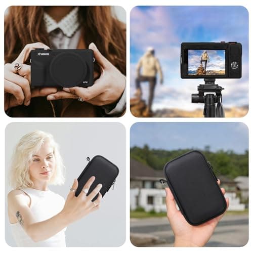 RAIALL Bundle Case for Canon PowerShot G7X Mark III Digital Camera, Black — view 2