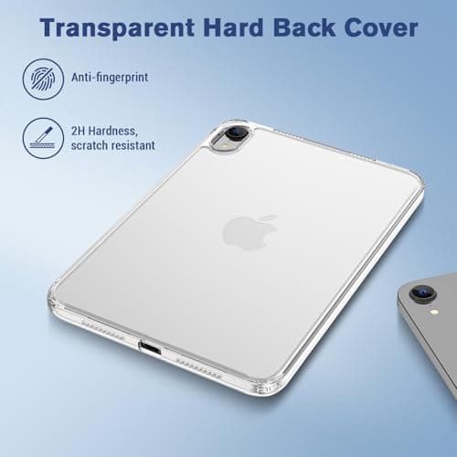ProCase Clear Back Case for iPad Mini 7(A17 Pro)/ iPad Mini 6 -Clear — view 4