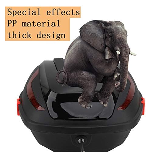 ZXCASDF Motorcycle Trunk Motorcycle Tour Tail Box Top Lock Storage Carrier Case Portable Trunk Lid Organizer Storage Bag Motorcycle Tour Tail Box,rose gold — view 4