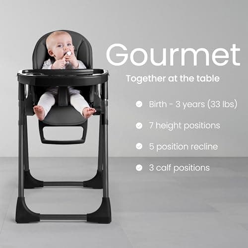 Silver Cross Gourmet Highchair, Compact Fold, Birth to 15kg — view 2