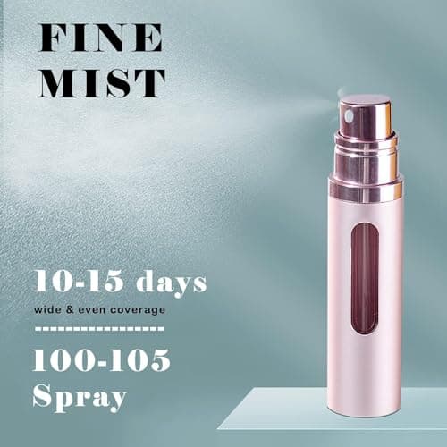 Perfume Atomiser Refillable Perfume Bottle for Travel, Leaking Proof Mini Empty Perfume Spray Bottle for Women and Men, 8ml - Matte Black & Matte Black — view 5