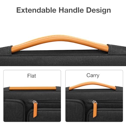 MOSISO 360 Protective Laptop Case 16 inch with Soft Lining, Black — view 5