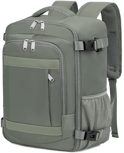 KLOSTAIN for Easyjet Cabin Bag 45x36x20 Travel Backpack Hand Luggage Carry-ons Bag Laptop Backpack Ruscksack for Airplanes Flight New Easyjet Underseat Cabin Bags Fit 14" Laptop Green
